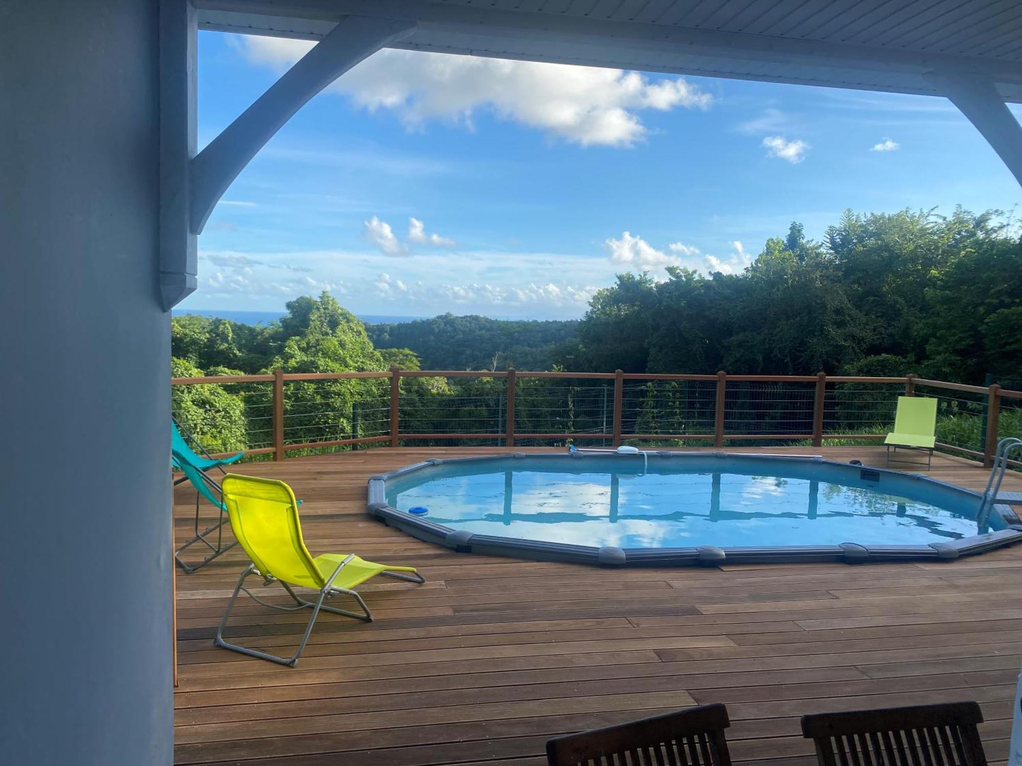 Les Terrasses De Maelle - Jolie Villa F4 Vue Mer Riviere-Salee Экстерьер фото